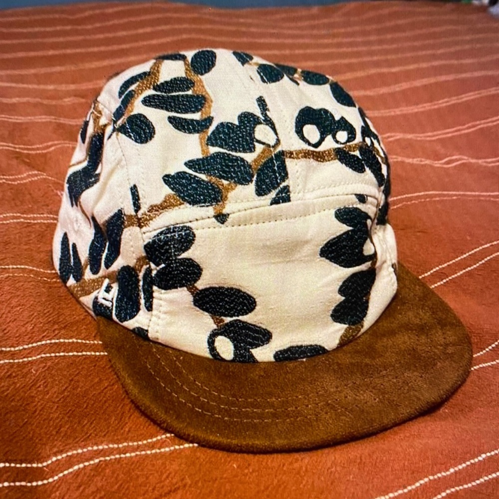Lower Park short brim Cap Hat five panel print